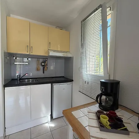 T2 Plein Sud Jardin 4 Pers Proche Clim Pkg 公寓 *